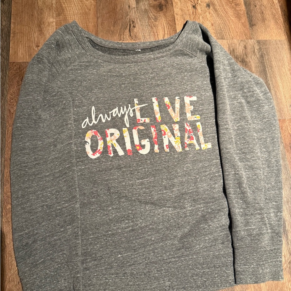 Sadie Robertson Grey Sweatshirt medium to large
